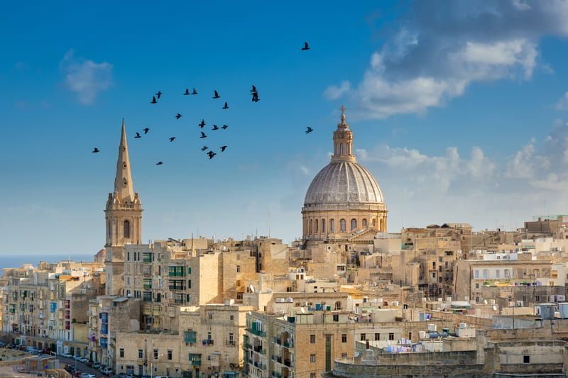 City of Valletta in Malta
