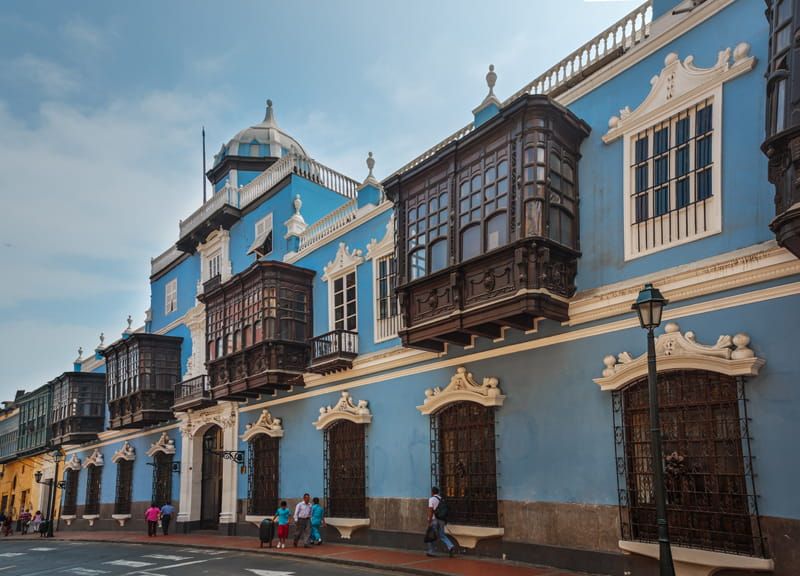 Building in Lima's historic colonial centre