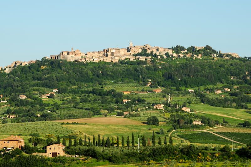 The wine region of Montepulciano in Umbria