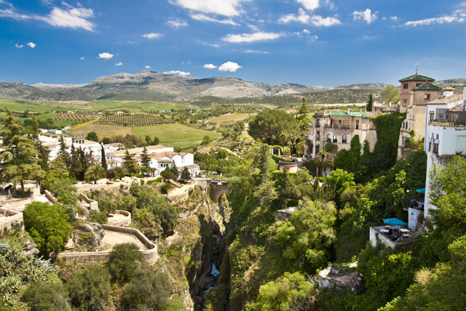 View from Ronda in Spain