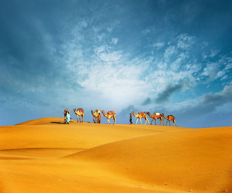 Rubal Khali desert in the United Arab Emirates