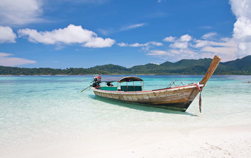 Perfect white sand beach in Thailand