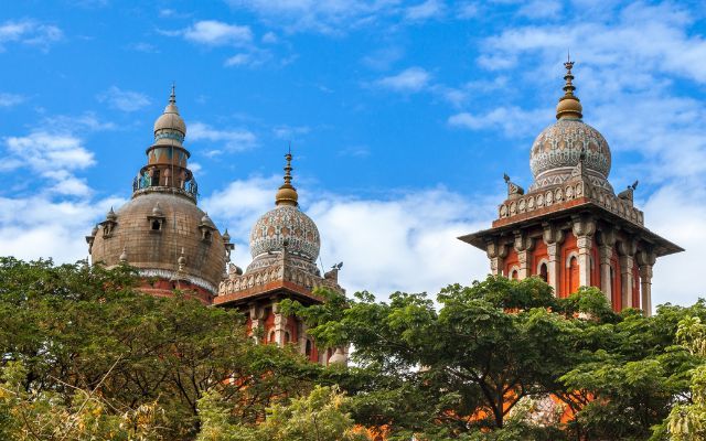 The Madras high Court domes in Chennai India